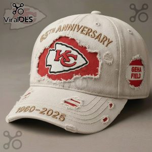 Chiefs 65th Anniversary Distressed Vintage Style Baseball Cap