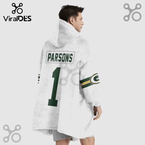 Hooded Blanket featuring 'PARSONS' and the number '1' in a football jersey style design.!