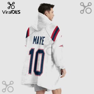Snuggle hoodie featuring 'Maye' and number '10' in Patriots-style font!