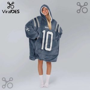 Hooded blanket featuring Patriots jersey design with the number 10.!