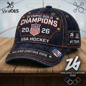 USA Hockey Olympic Gold Champions 2026 1 Team Official Authentic Cap