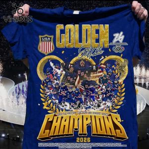 USA Hockey Golden Champions 2026 Olympic Women’s Ice Hockey Team T-Shirt
