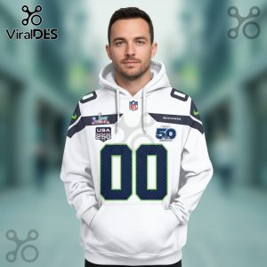 Seattle Seahawks Personalized 50th Anniversary 3D Graphic Hoodie