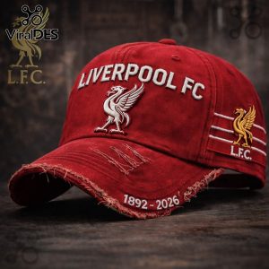 Liverpool FC Vintage 1892-2026 Anniversary Premium Washed Cotton Cap