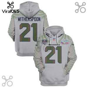 Seattle Seahawks Witherspoon 21 Football Jersey 3D Pullover Hoodie