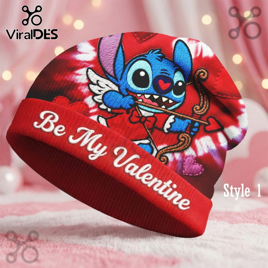 Lilo And Stitch Valentine Day Custom Beanie Hat