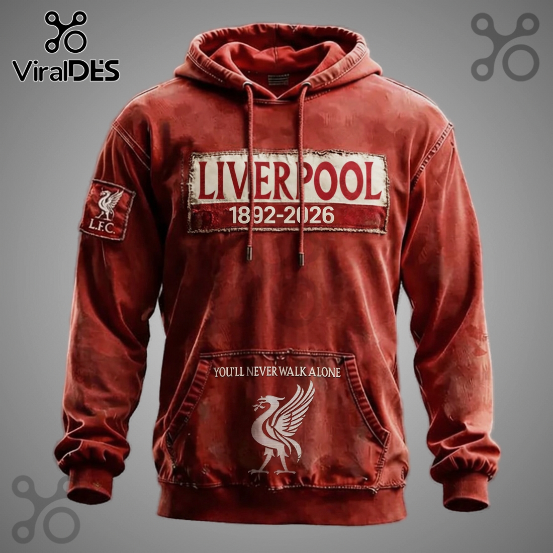 Liverpool FC 1892-2026 Anniversary Premium Graphic Hoodie Liverpool FC 1892-2026 Anniversary Premium Graphic Hoodie