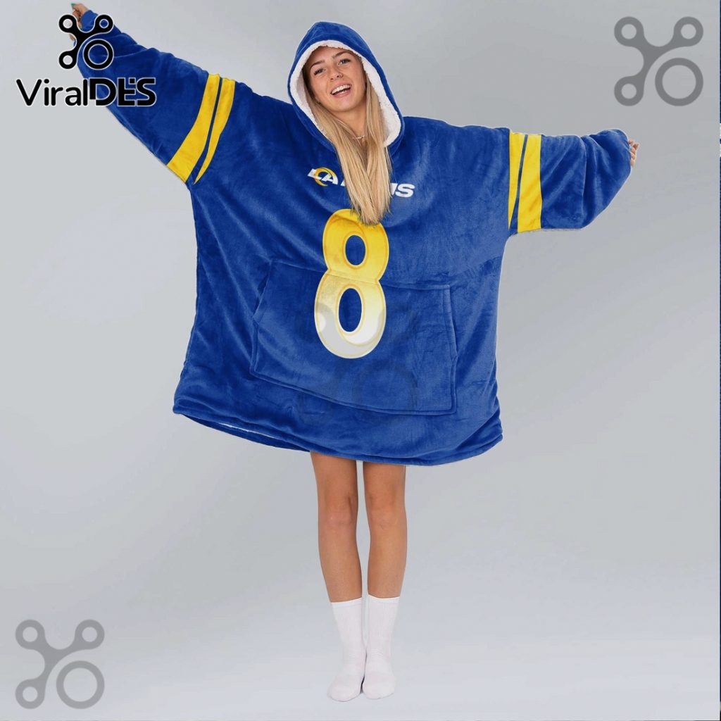 Los Angeles Rams Verse 8 Oversized Wearable Blanket Hoodie