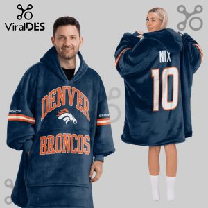 Denver Broncos Oversized Wearable Blanket Hoodie