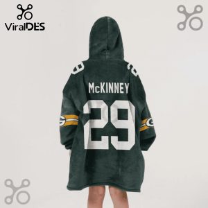Snuggle Hoodie featuring the name 'McKinney' and the number '29' on the back, resembling a Green Bay Packers jersey.!