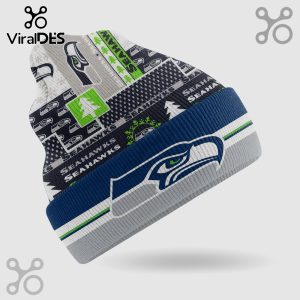 Seattle Seahawks Retro Pattern NFL Fan Beanie Hat