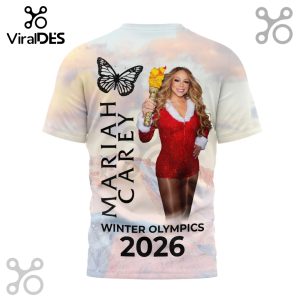 Mariah Carey Winter Olympics 2026 3D T-Shirt. Official merch featuring Mariah! Get yours now!
