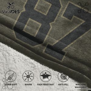 Kansas City Chiefs Travis Kelce 87 Player Oversized Blanket Hoodie