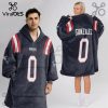 Denver Broncos Troy Franklin 11 Football Oversized Blanket Hoodie