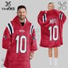 Bo Nix Denver Broncos 10 Football Player Oversized Blanket Hoodie Bo Nix Denver Broncos 10 Football Player Oversized Blanket Hoodie