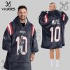 Bo Nix Denver Broncos 10 Player Oversized Wearable Blanket Hoodie
