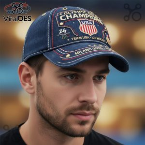 USA Hockey Olympic Gold Champions 2026 Milano Ice Hockey Premium Cap