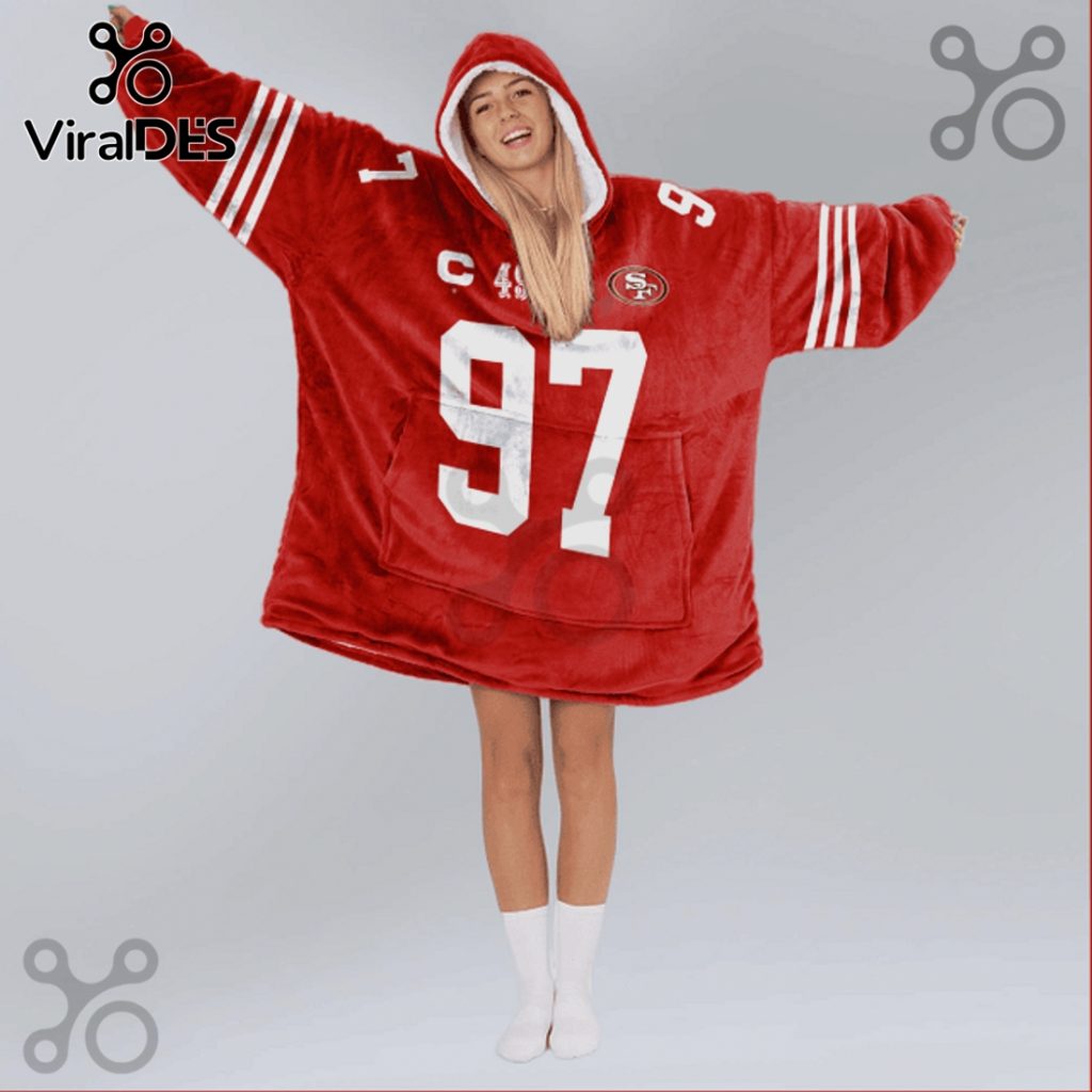 Nick Bosa 49ers 97 Blanket Hoodie