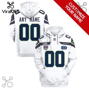 Seattle Seahawks Personalized 50th Anniversary 3D Graphic Hoodie