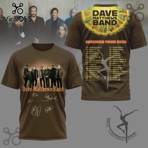 Dave Matthews Band Summer Tour 2026 3D T-Shirt