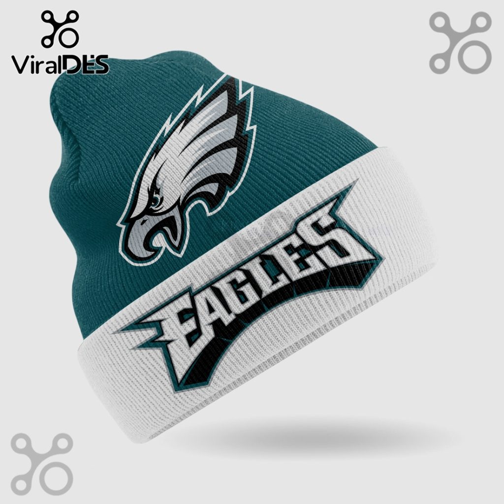 Philadelphia Eagles NFL Team Logo Knit Beanie Hat