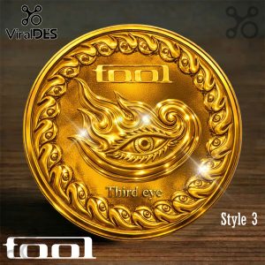 Limited Edition Tool band commemorative coin. Intricate design celebrating the iconic rock band Tool.