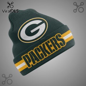 Dark green beanie with the Green Bay Packers logo and 'PACKERS' text in yellow.!