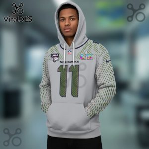 Seattle Seahawks Smith-Njigba  11 NFL Football Fan Pullover Hoodie