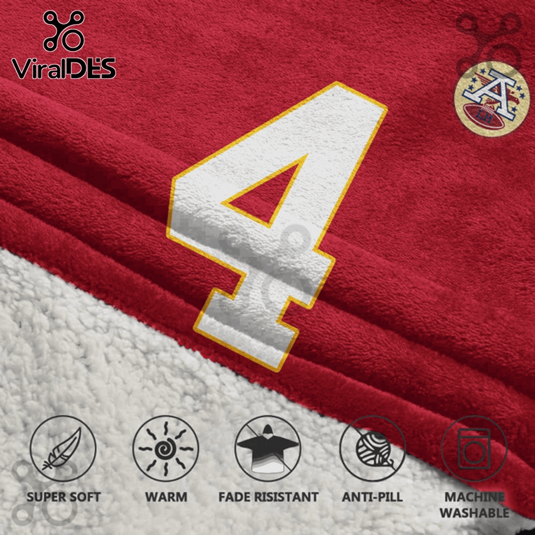 Rashee Rice 4 Kansas City Chiefs NFL Player Blanket Hoodie Rashee Rice 4 Kansas City Chiefs NFL Player Blanket Hoodie