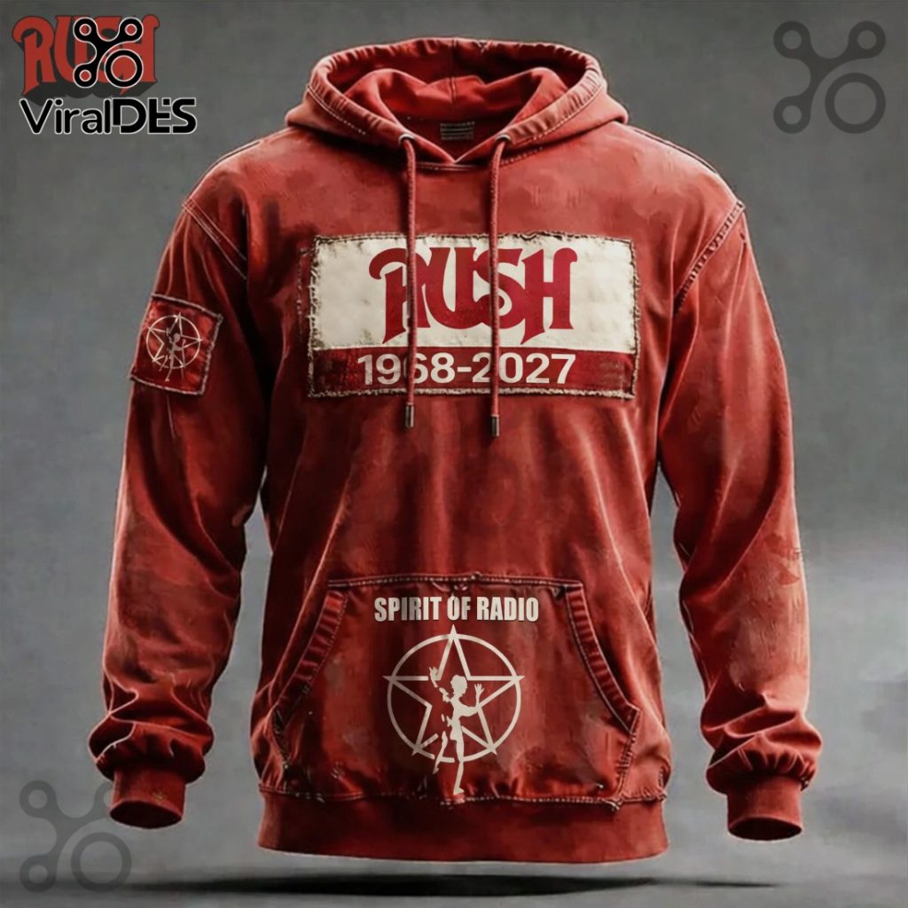 Rush Band 1968-2027 Spirit of Radio Commemorative Graphic Hoodie