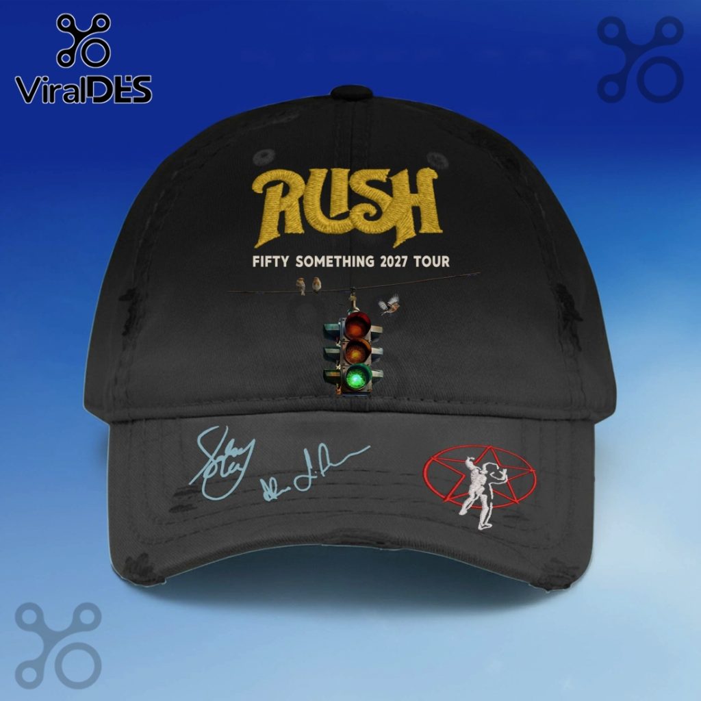 Rush Fifty Something 2027 Tour Autographed Baseball Cap