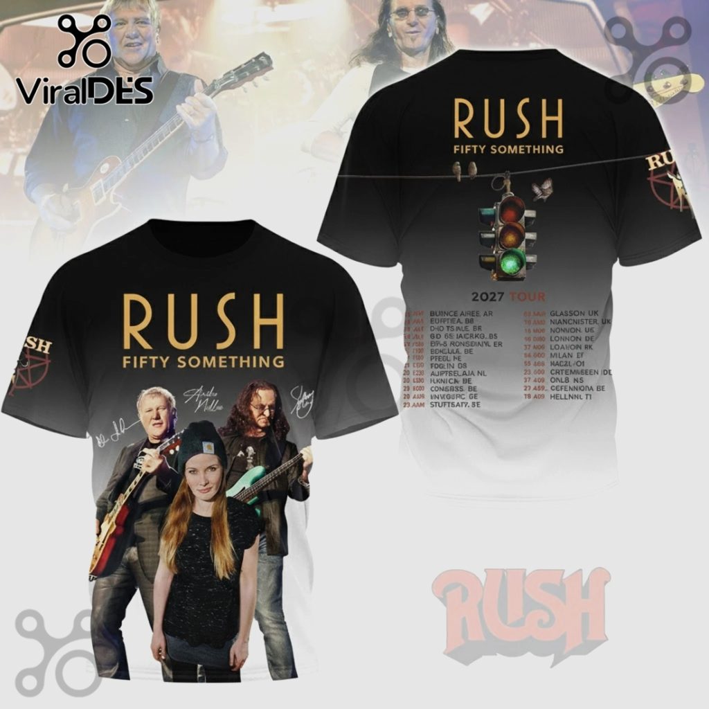 Rush Fifty Something 2027 Tour Commemorative Shirt