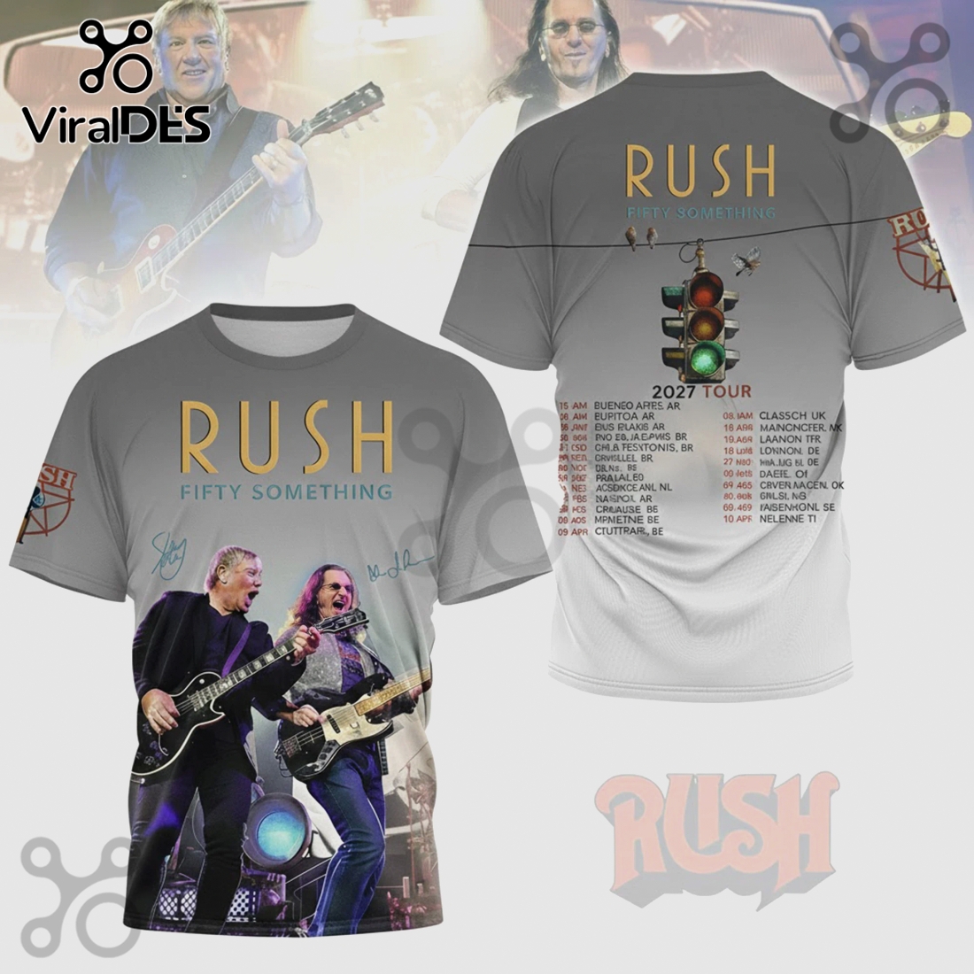 Rush Fifty Something 2027 Tour Premium 3D Graphic Print Shirt Rush Fifty Something 2027 Tour Premium 3D Graphic Print Shirt