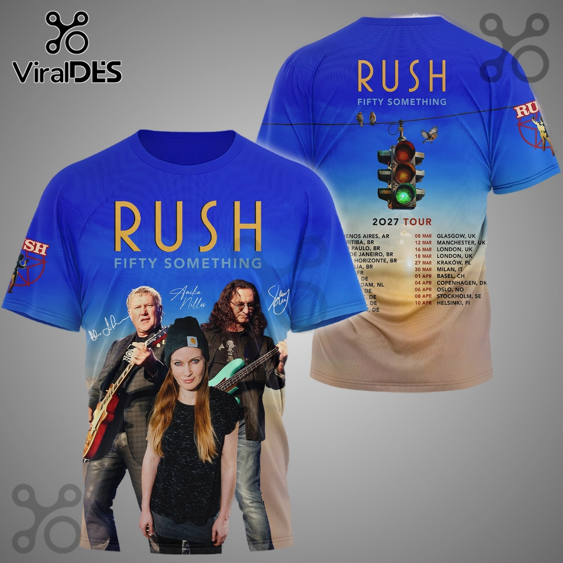 Rush Fifty Something 2027 Tour Premium Graphic Print Shirt Rush Fifty Something 2027 Tour Premium Graphic Print Shirt