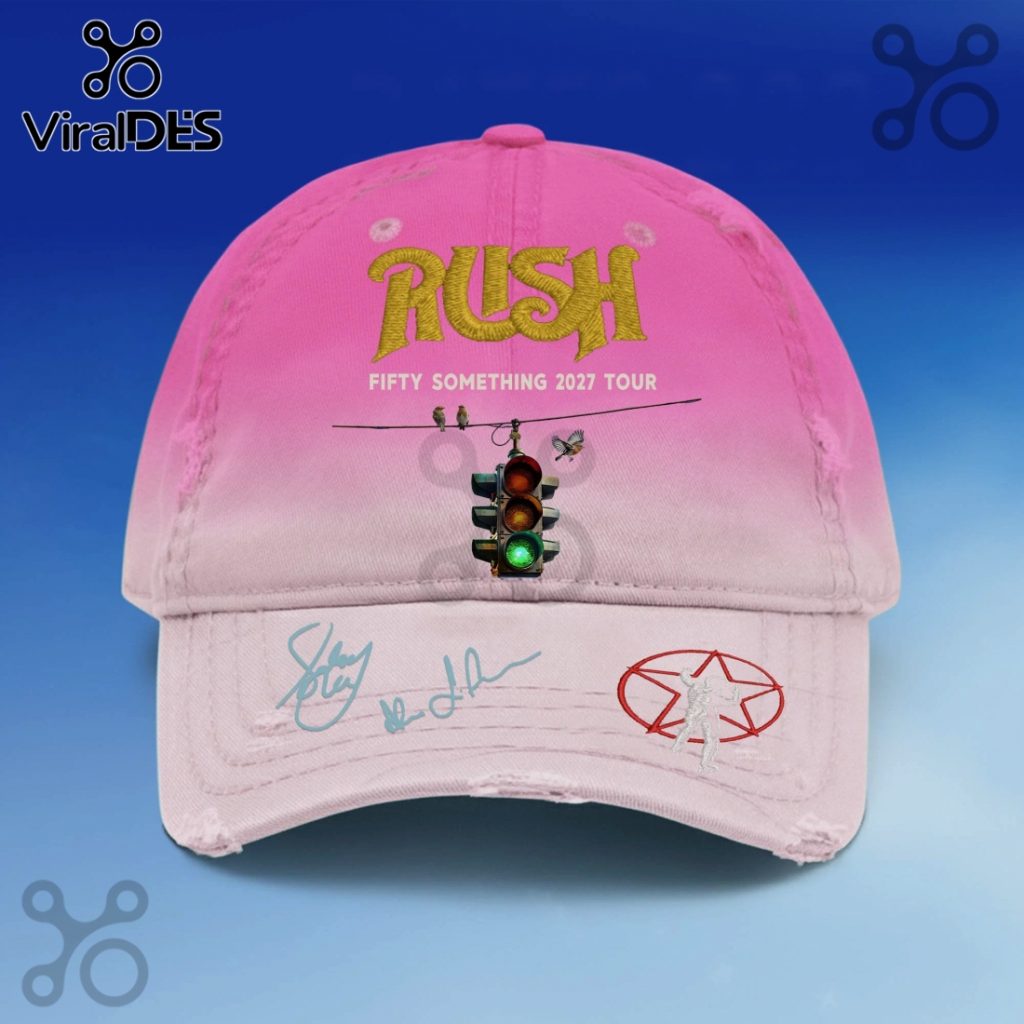 Rush Fifty Something Tour 2027 Signed Autograph Concert Merch Hat