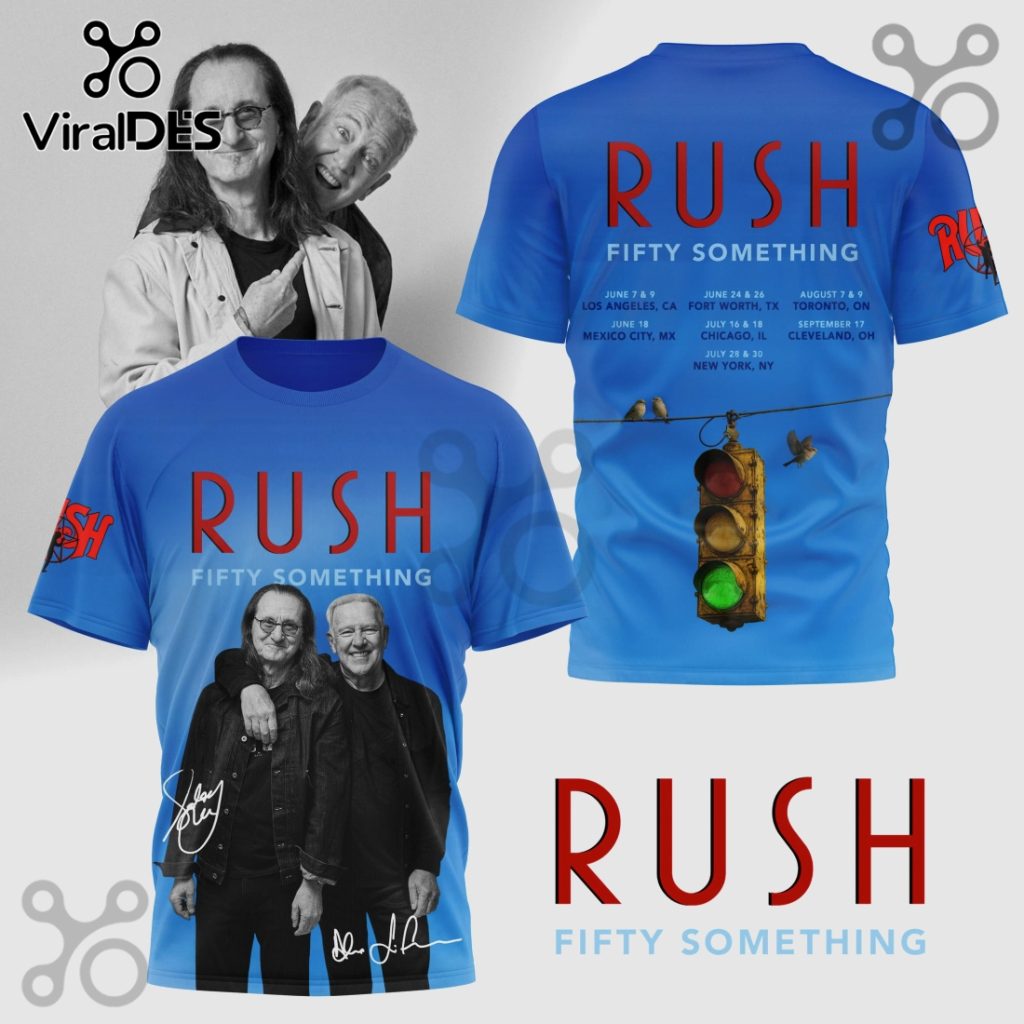 Rush Fifty Something Tour Dates Premium Graphic Shirt