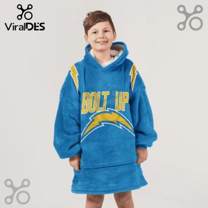 Los Angeles Chargers Bolt Up Oversized Blanket Hoodie