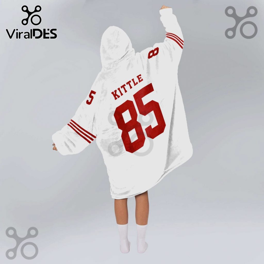 San Francisco 49ers Kittle 85 Oversized Blanket Hoodie San Francisco 49ers Kittle 85 Oversized Blanket Hoodie