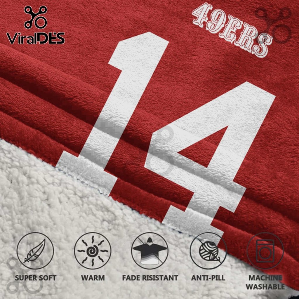San Francisco 49ers Pearsall 14 Oversized Wearable Blanket Hoodie San Francisco 49ers Pearsall 14 Oversized Wearable Blanket Hoodie