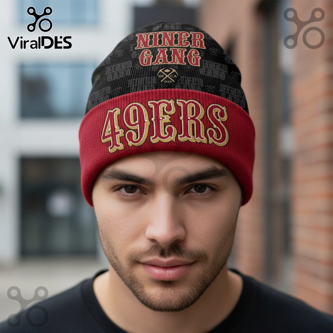 San Francisco 49ers Team Graphic Knit Beanie Hat San Francisco 49ers Team Graphic Knit Beanie Hat