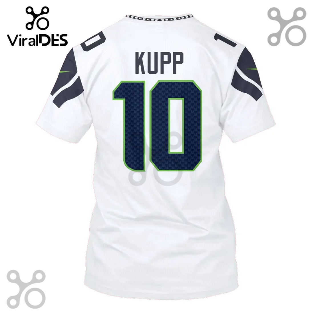 Seattle Seahawks Cooper Kupp 10 Super Bowl LVI 50th Anniversary 3D Hoodie Seattle Seahawks Cooper Kupp 10 Super Bowl LVI 50th Anniversary 3D Hoodie