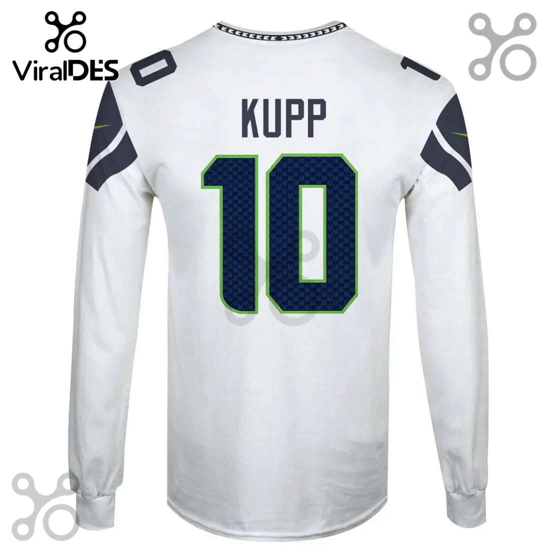 Seattle Seahawks Cooper Kupp 10 Super Bowl LVI 50th Anniversary 3D Hoodie Seattle Seahawks Cooper Kupp 10 Super Bowl LVI 50th Anniversary 3D Hoodie