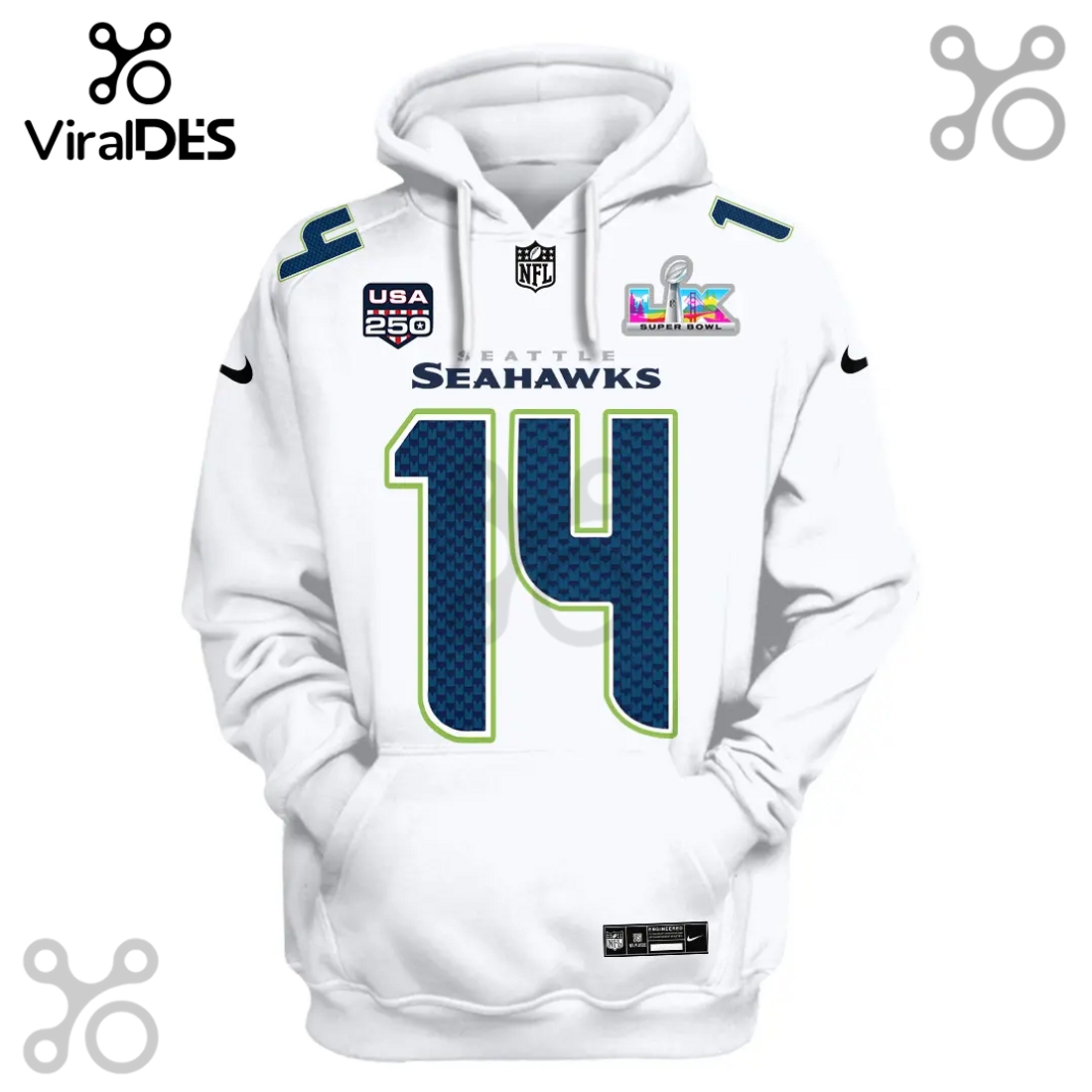 Seattle Seahawks Darnold 14 Super Bowl Anniversary 3D Hoodie – IK01 Seattle Seahawks Darnold 14 Super Bowl Anniversary 3D Hoodie – IK01