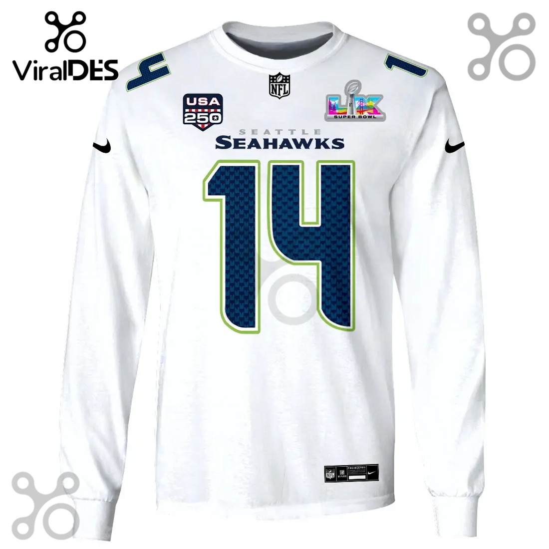 Seattle Seahawks Darnold 14 Super Bowl Anniversary 3D Hoodie – IK01 Seattle Seahawks Darnold 14 Super Bowl Anniversary 3D Hoodie – IK01