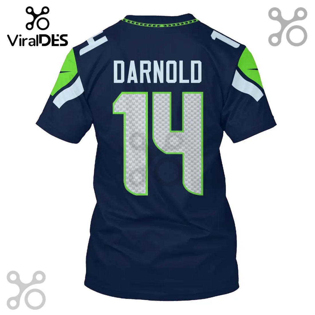 Seattle Seahawks Darnold 14 Super Bowl LVII 50th Anniversary 3D Hoodie Seattle Seahawks Darnold 14 Super Bowl LVII 50th Anniversary 3D Hoodie