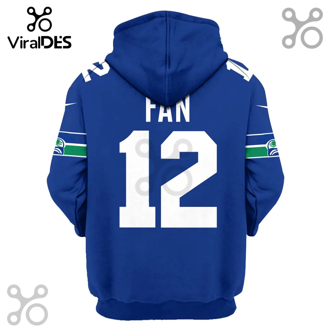 Seattle Seahawks Fan 12 Super Bowl LII Premium 3D Hoodie Seattle Seahawks Fan 12 Super Bowl LII Premium 3D Hoodie