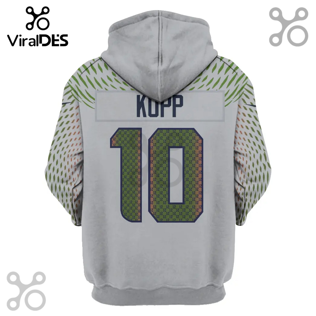 Seattle Seahawks Kopp Super Bowl LVI 3D Design Pullover Hoodie Seattle Seahawks Kopp Super Bowl LVI 3D Design Pullover Hoodie