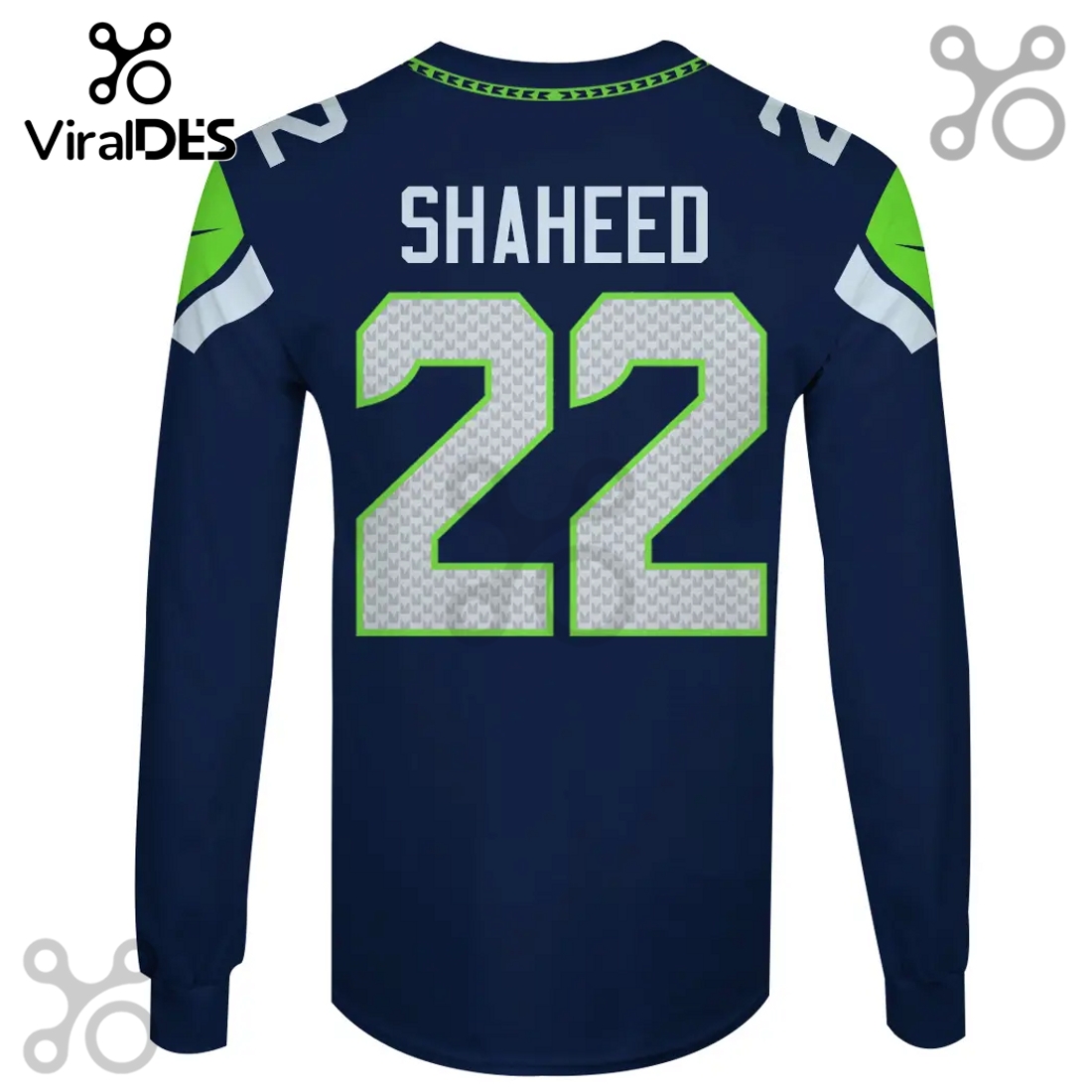 Seattle Seahawks Shaheed 22 Super Bowl LVIII USA 250 50th Anniversary 3D Hoodie Seattle Seahawks Shaheed 22 Super Bowl LVIII USA 250 50th Anniversary 3D Hoodie
