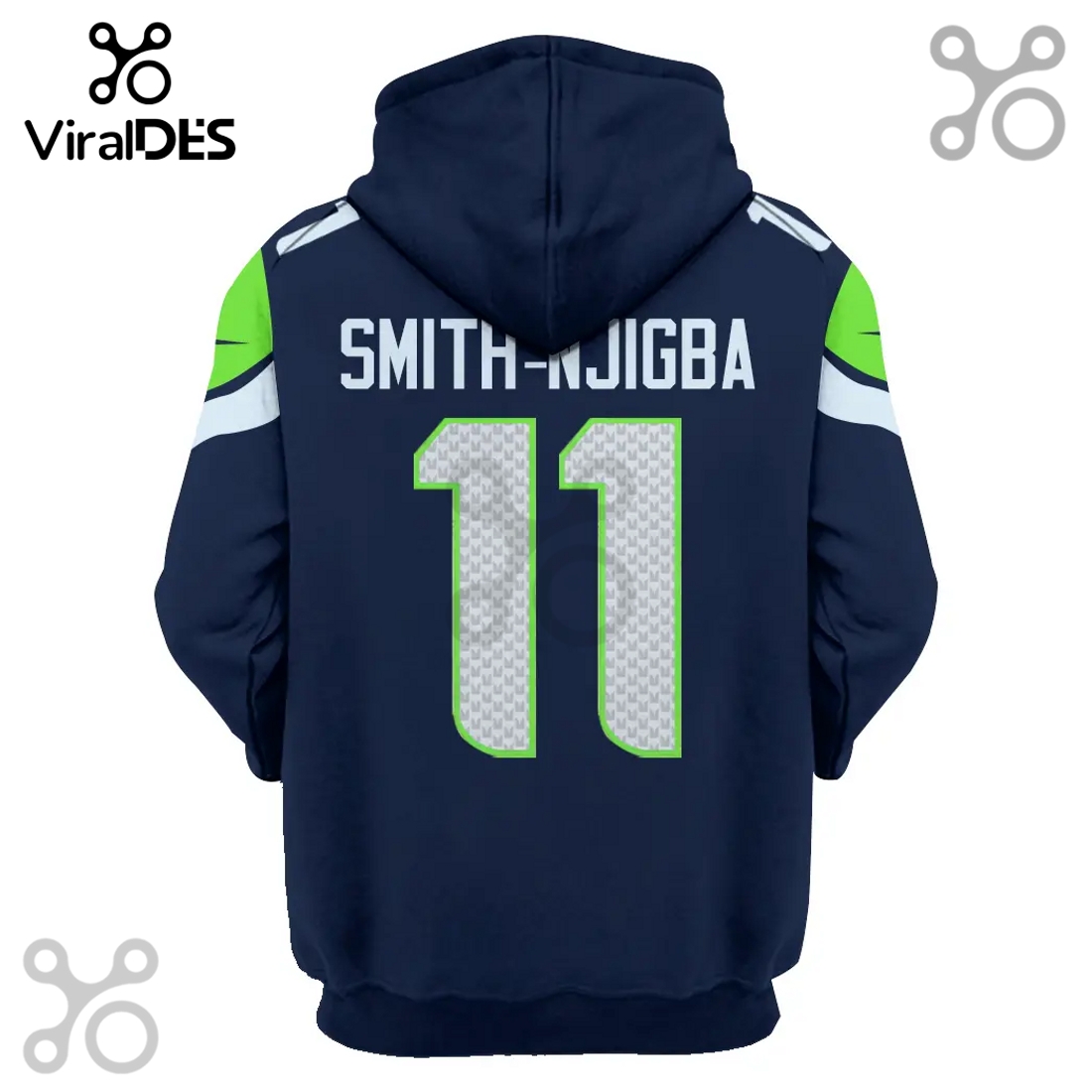 Seattle Seahawks Smith-Njigba 11 Super Bowl LVIII 58th Anniversary 3D Hoodie Seattle Seahawks Smith-Njigba 11 Super Bowl LVIII 58th Anniversary 3D Hoodie