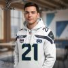 Seattle Seahawks Witherspoon 21 Super Bowl 250th Anniversary 3D Hoodie